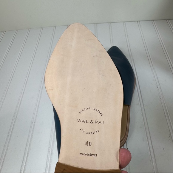 Wal & Pai Cliff blue leather mules - Picture 8 of 9